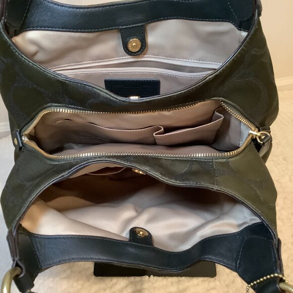 Coach Campbell Signature Metallic Hobo - Picture 6 of 12